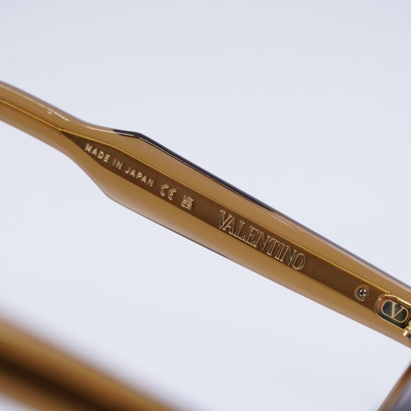 Valentino V-TALE II VLX-139C Eyeglasses Transparent Brown 52mm Aviator Frame - Picture 10 of 11